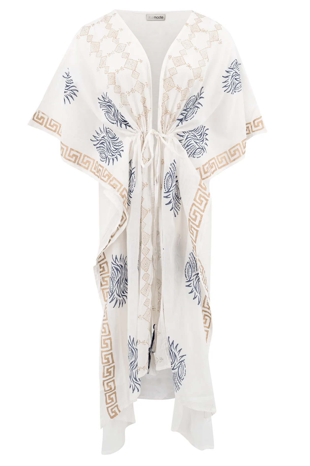 Kimono Griego Weiß/Blau