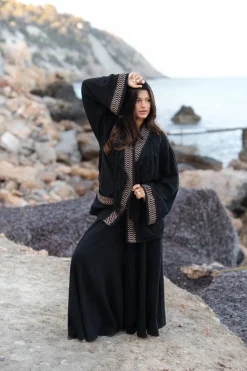 Kimono Jacke Esthetica Schwarz