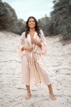 Kimono Jane Tie Dye Puder/Sand