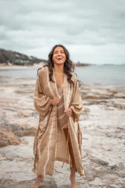 Kimono Jane Tie Dye Sand/Beige