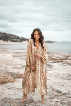 Kimono Jane Tie Dye Sand/Beige