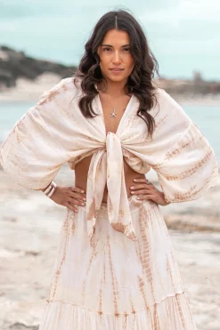 Kimono Shali Tie Dye Taupe