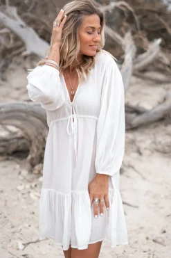 Kleid Eva Einfarbig Elfenbein