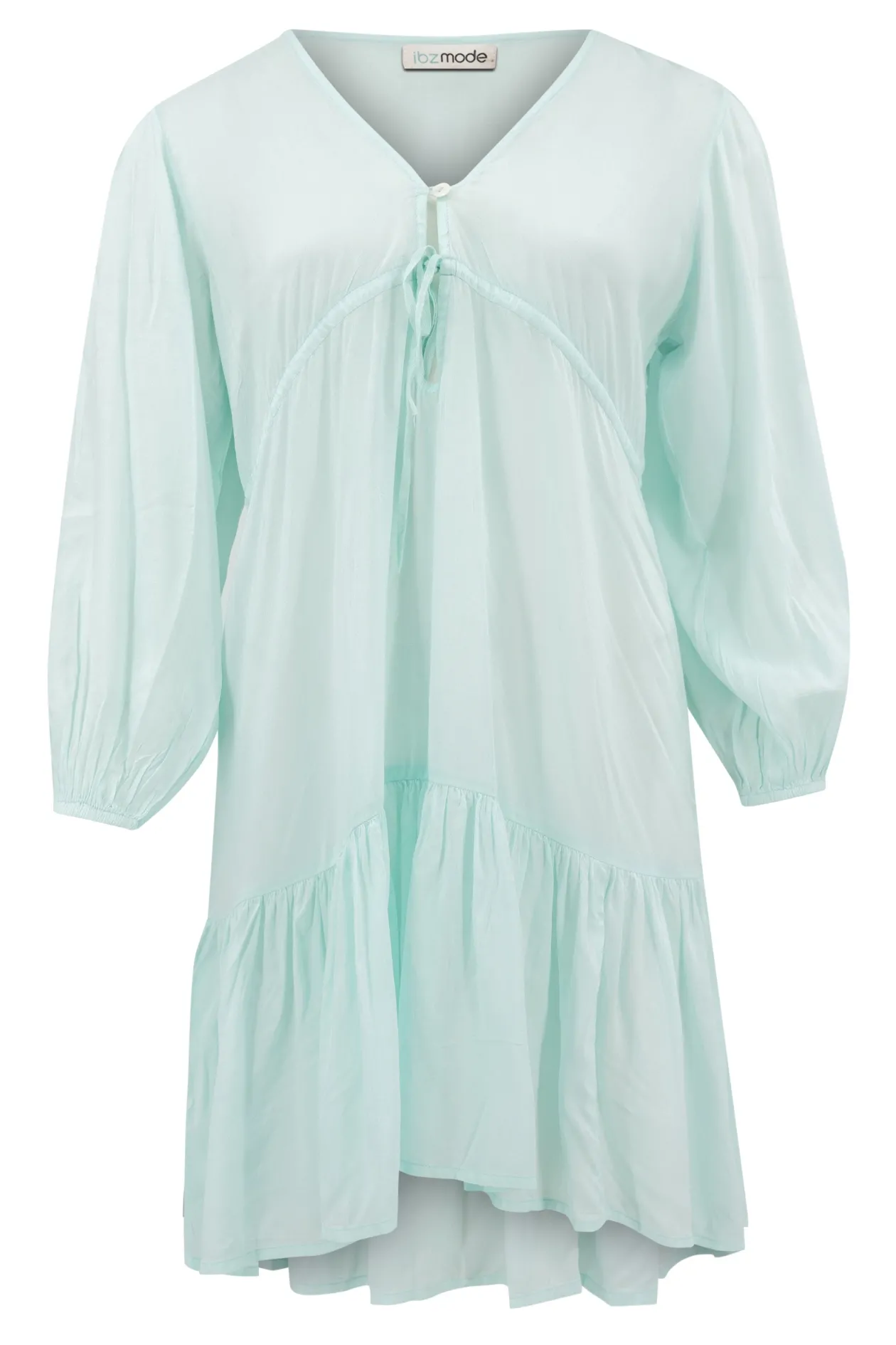 Kleid Eva Einfarbig Mint