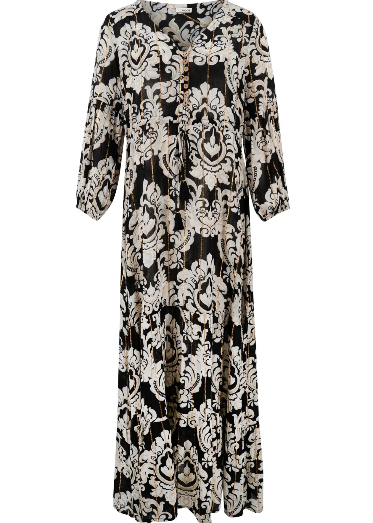 Kleid Gloria Barock Schwarzer Druck