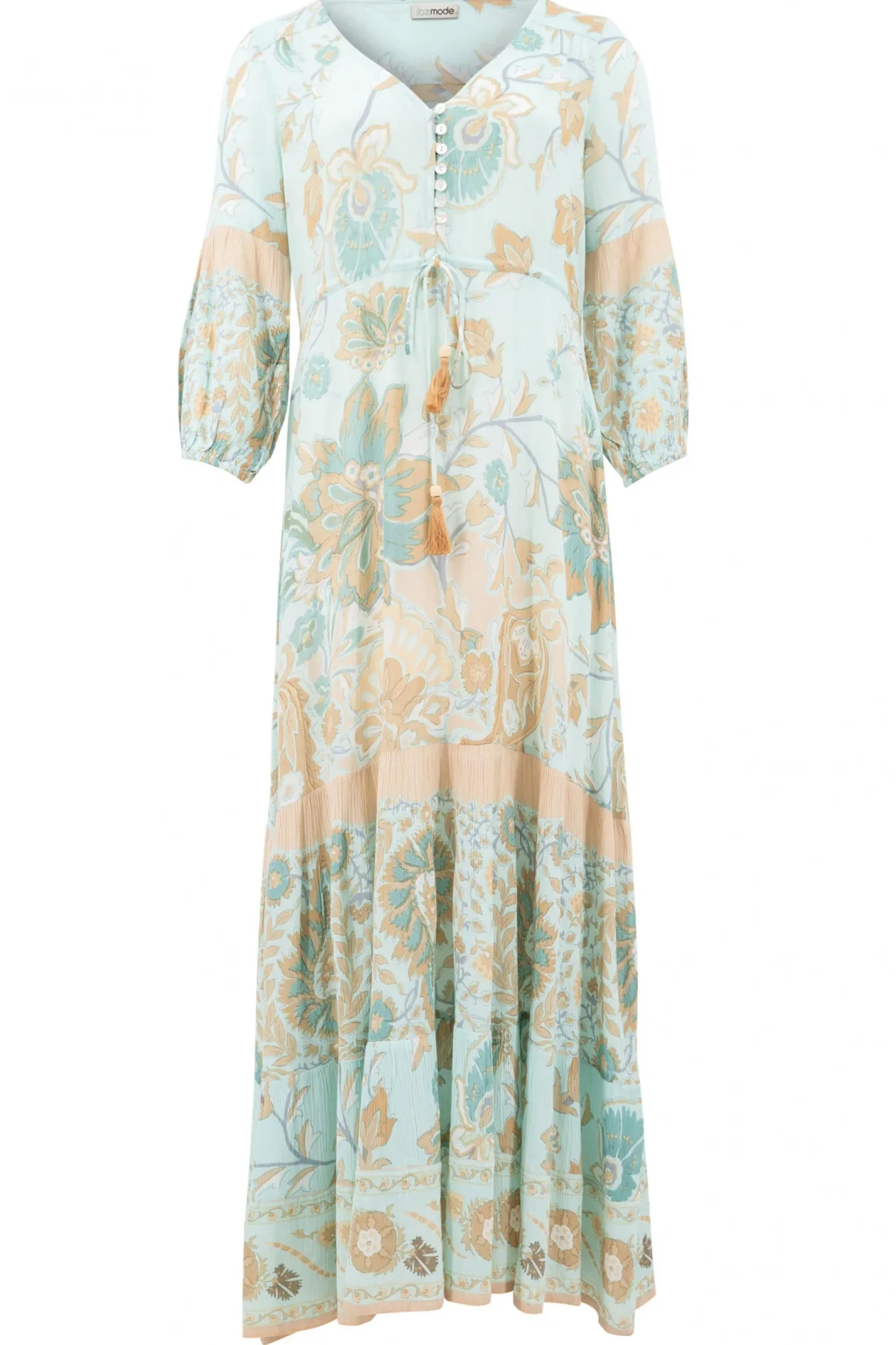 Kleid Gloria Flower Aqua