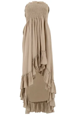 Kleid Gypsy Boho Taupe