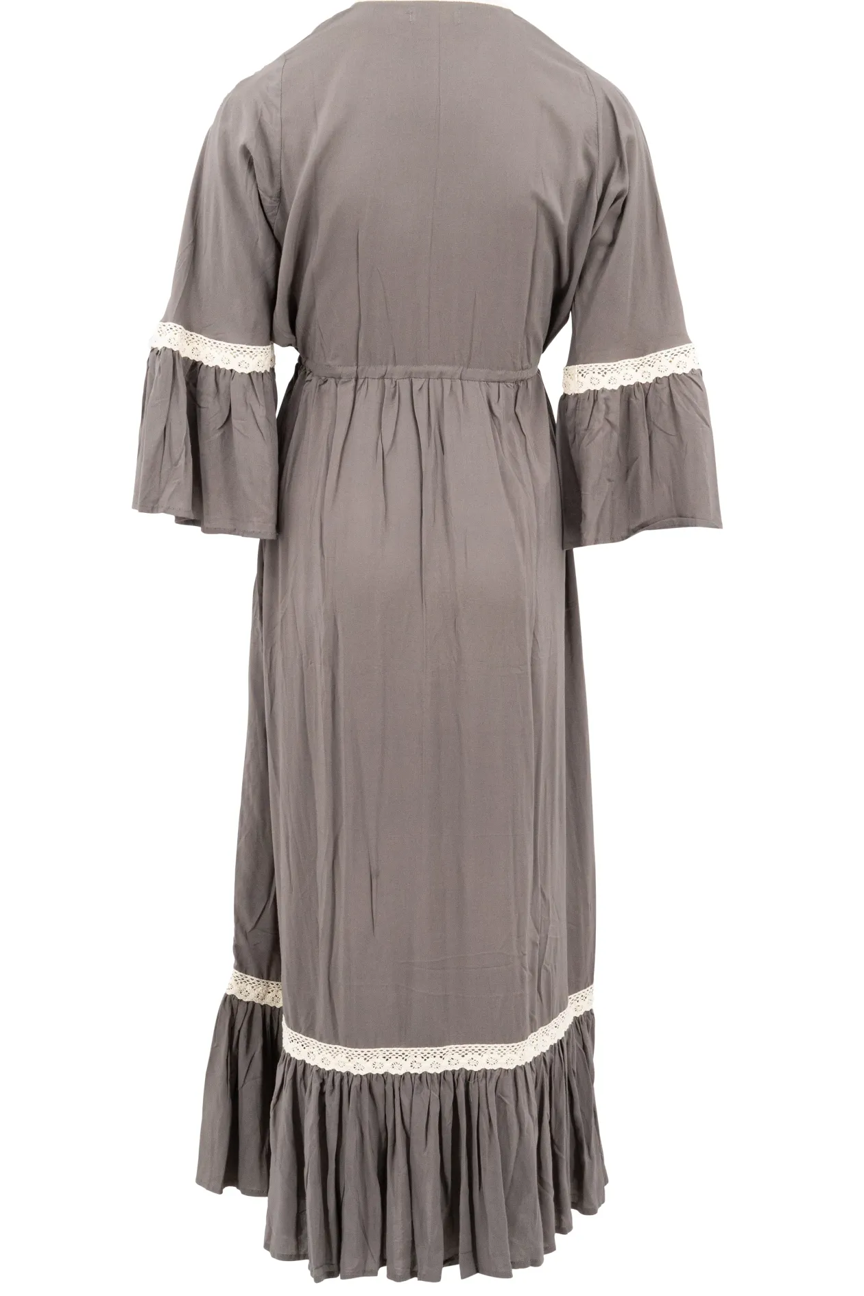 Kleid Isabella Crochet Taupe