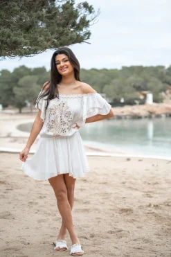 Kleid Jairo Mirror Weiß