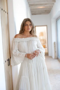 Kleid Jamee Boho Ecru