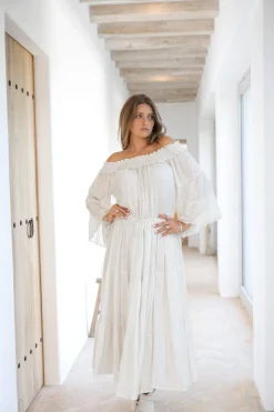 Kleid Jamee Boho Ecru