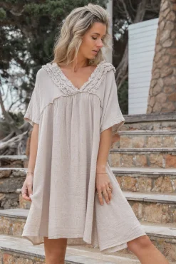 Kleid Leira Light Taupe