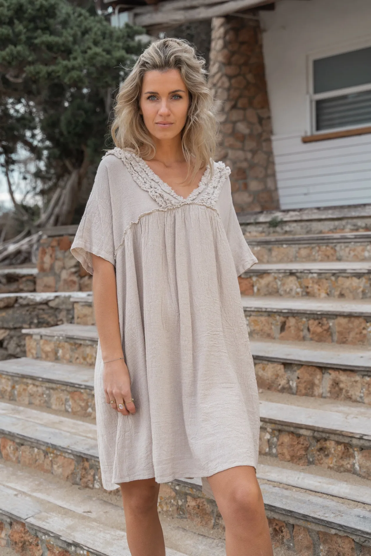 Kleid Leira Light Taupe