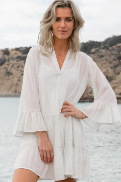 Kleid Lilla Elfenbein