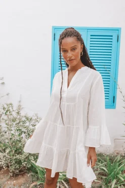 Kleid Lilla Elfenbein