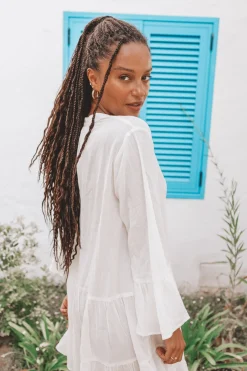 Kleid Lilla Elfenbein