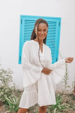 Kleid Lilla Elfenbein