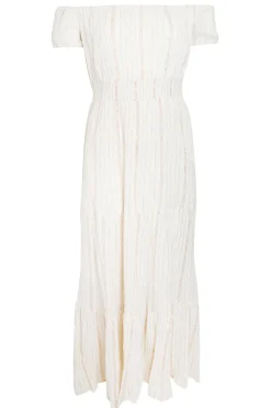 Kleid Lurex Elfenbein