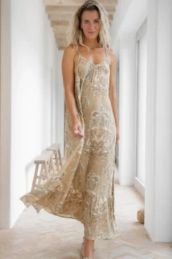 Kleid Madia Barock Khaki