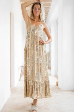 Kleid Madia Barock Khaki