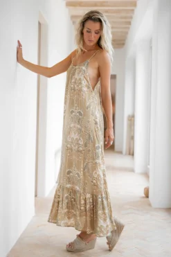 Kleid Madia Barock Khaki