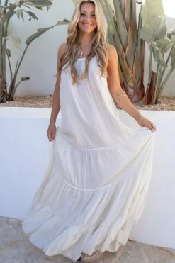 Kleid Madia Boho Ecru