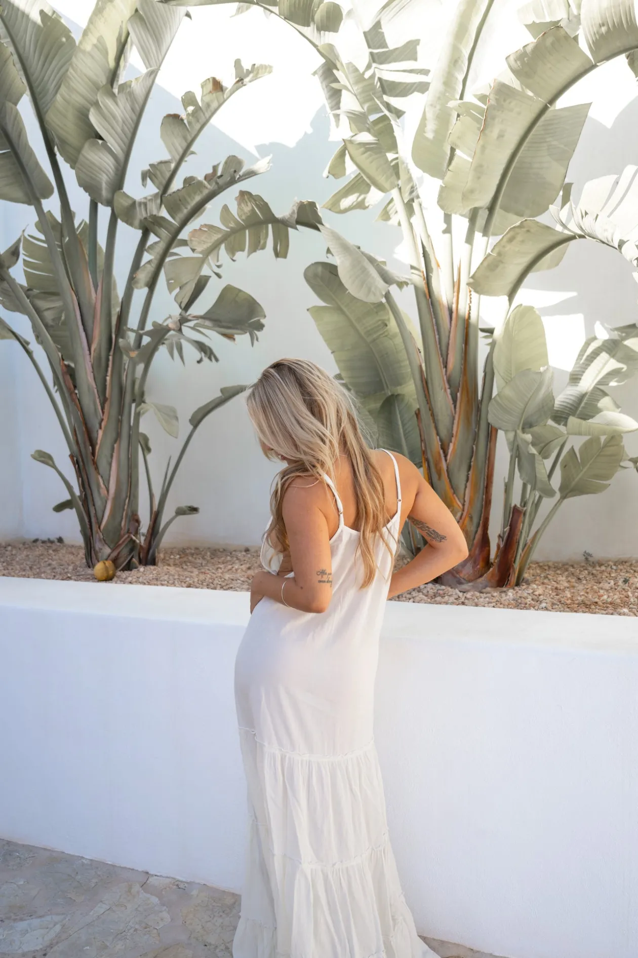 Kleid Madia Boho Ecru