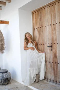 Kleid Madia Boho Ecru