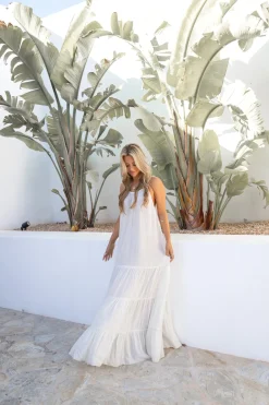 Kleid Madia Boho Ecru