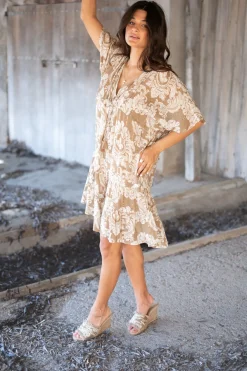 Kleid Mio Barock Taupe