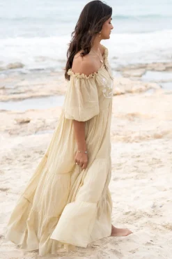 Kleid Peralta Bordado Sand