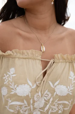 Kleid Peralta Bordado Sand