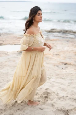 Kleid Peralta Bordado Sand