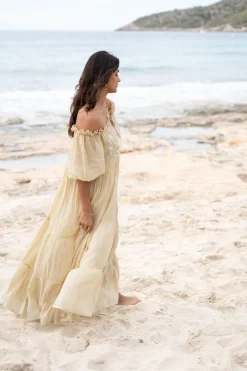 Kleid Peralta Bordado Sand