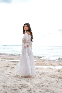 Kleid Peralta Cuenca Weiß