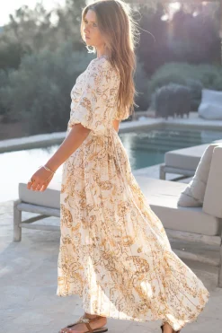 Kleid Santi Paisley Sand