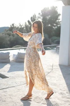 Kleid Santi Paisley Sand