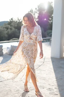 Kleid Santi Paisley Sand