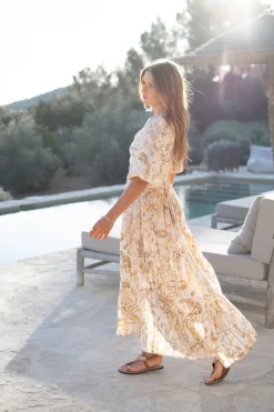 Kleid Santi Paisley Sand