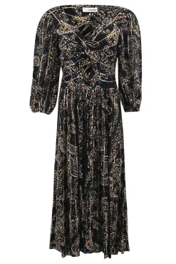Kleid Santi Paisley Schwarz
