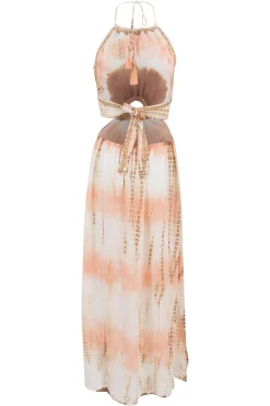 Kleid Saran Pfirsich