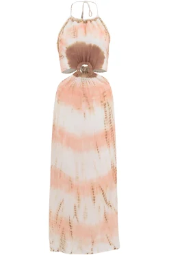 Kleid Saran Pfirsich