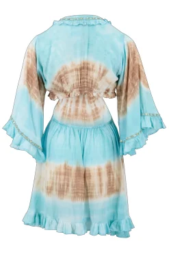 Kleid Schmetterling Aqua