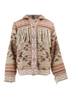 Kurze Fransenjacke Nomad Natural