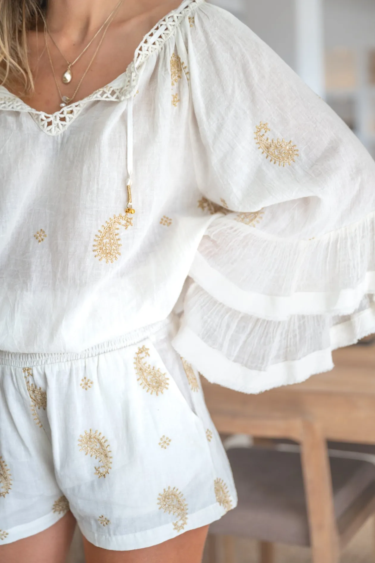 Kurze Hose Mila Esencia Elfenbein