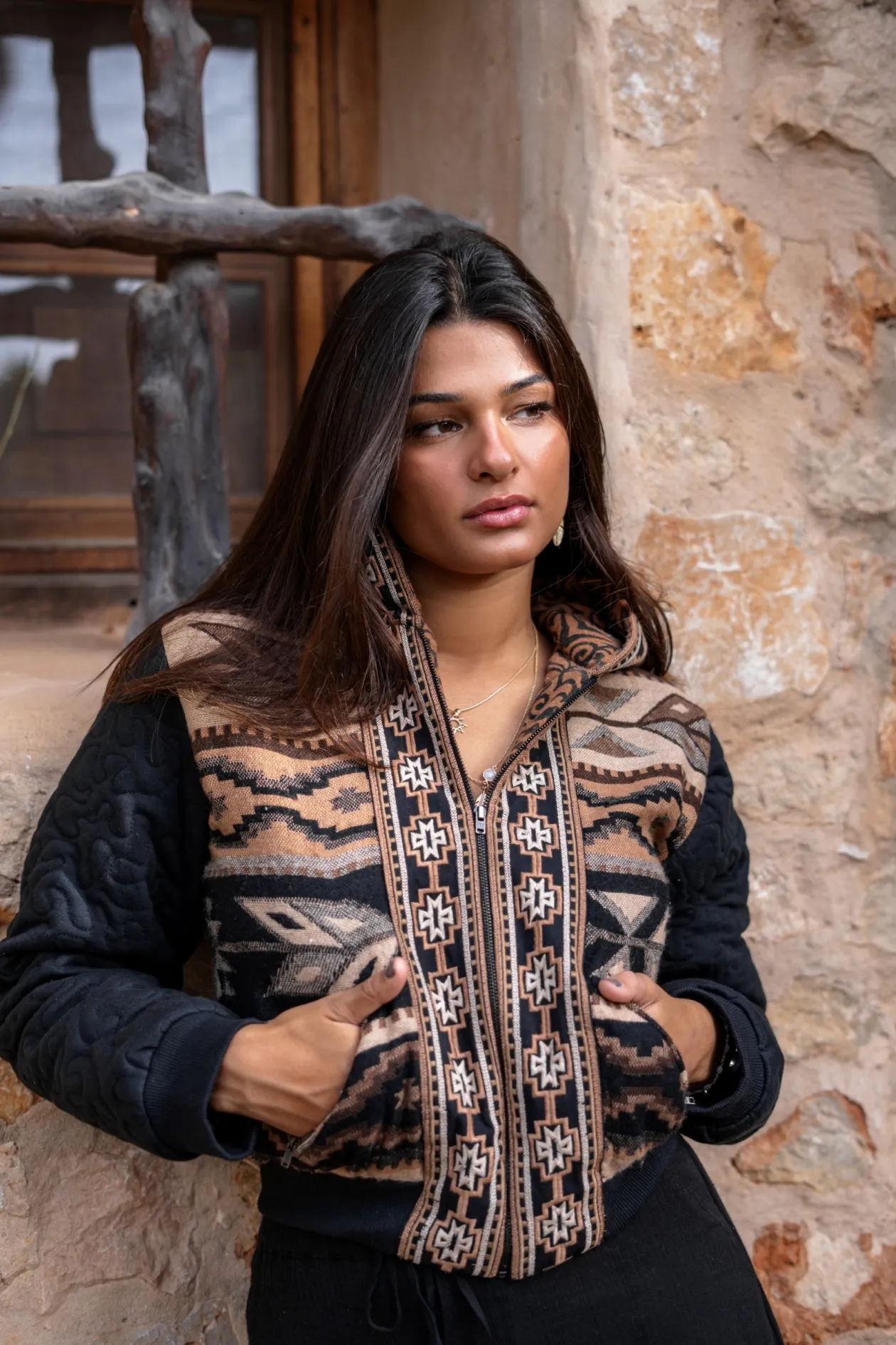 Kurze Jacke Nomad Braun