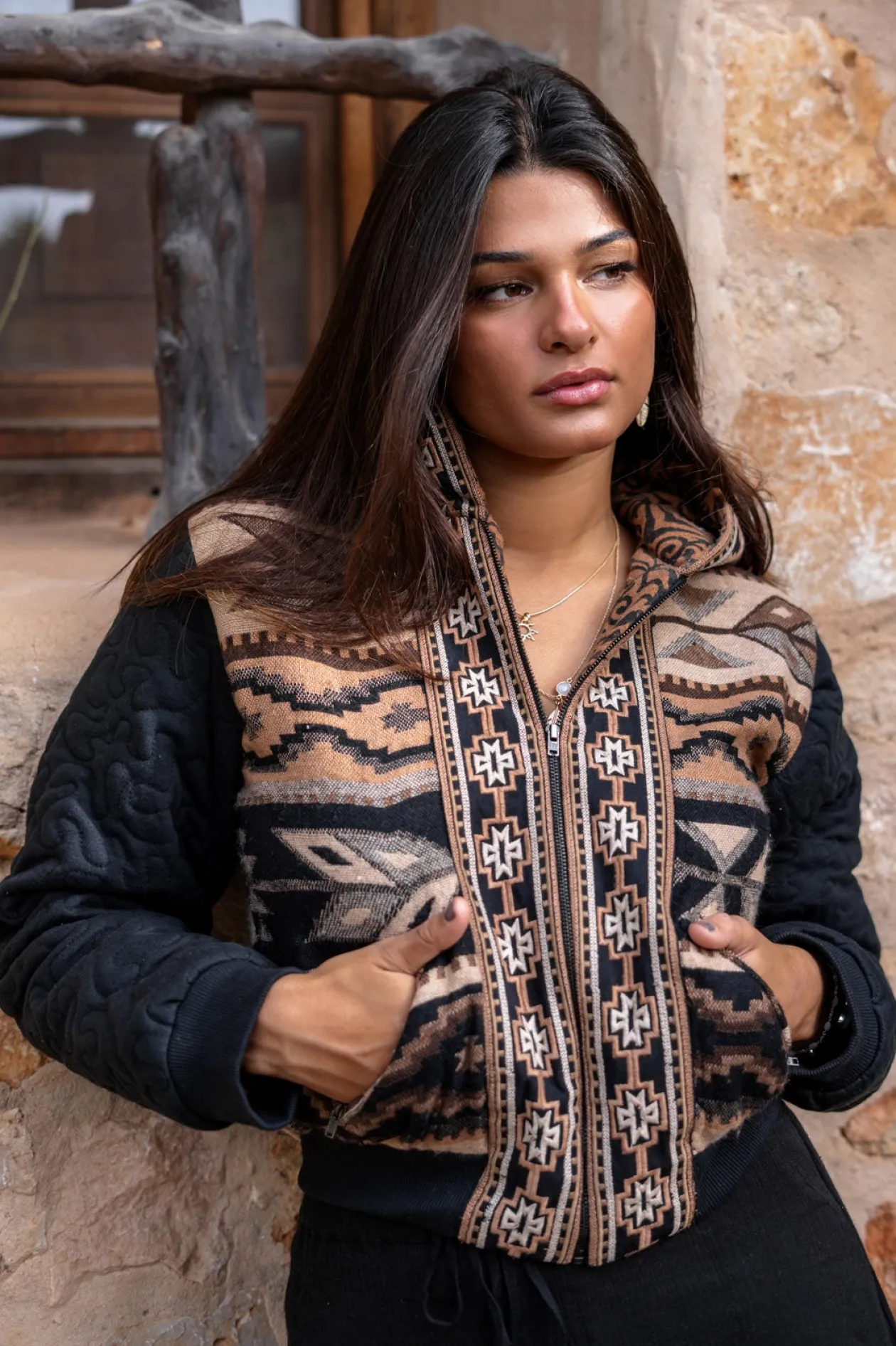 Kurze Jacke Nomad Braun