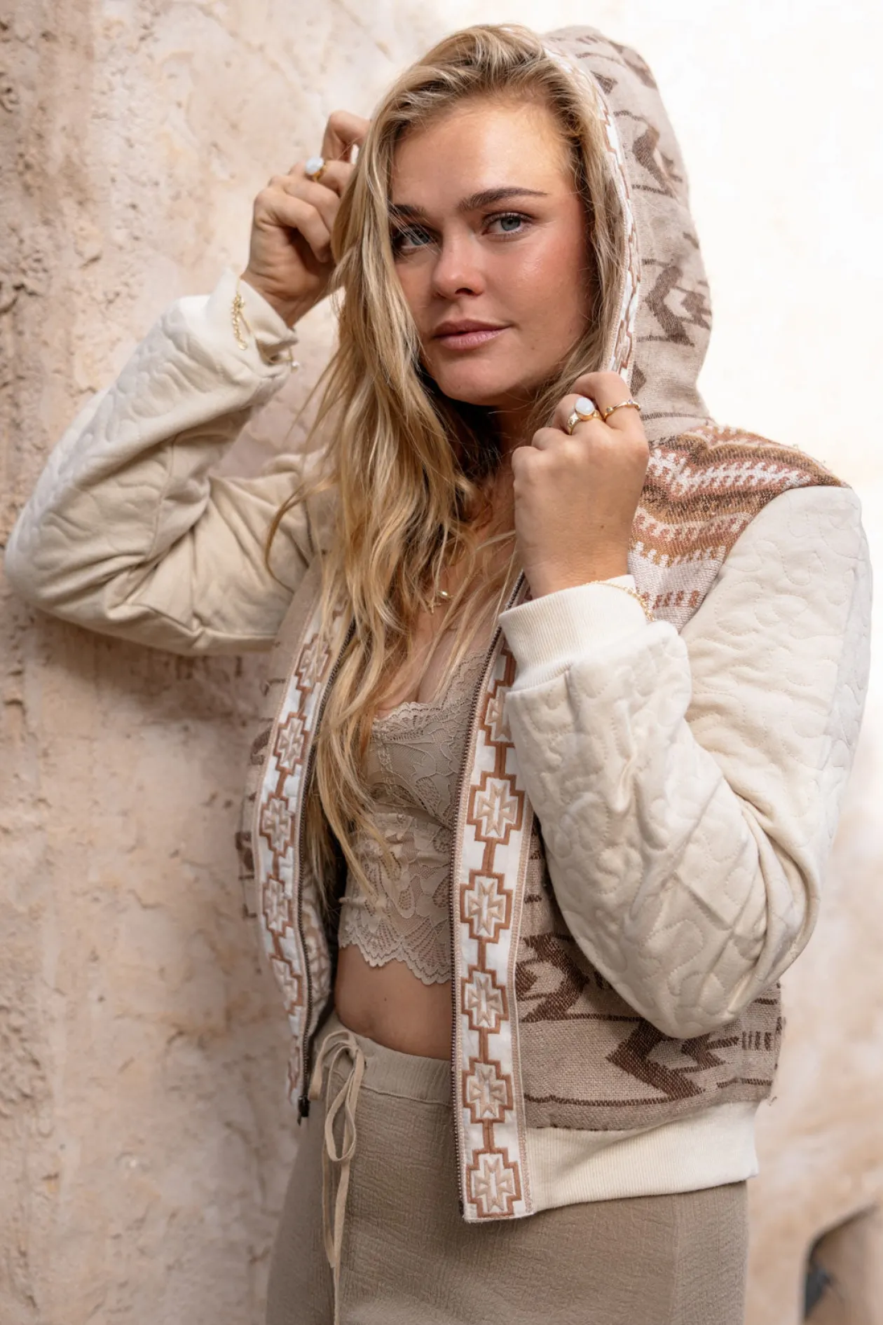 Kurze Jacke Nomad Natural