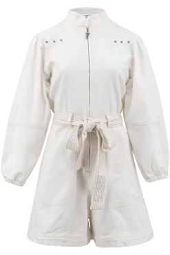 Kurzer Jumpsuit Iska Off White