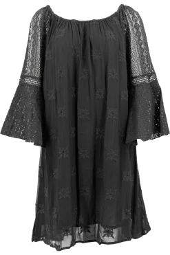 Kurzer Kaftan Suze Schwarz